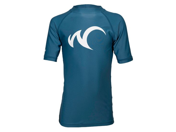 Watrflag Valencia korte mouw UPF 50+ Blue Kids Rashguard