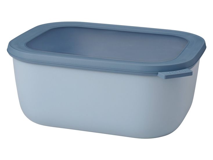 Mepal Cirqula 3000 ml rechthoekige vershouddoos - Light Blue