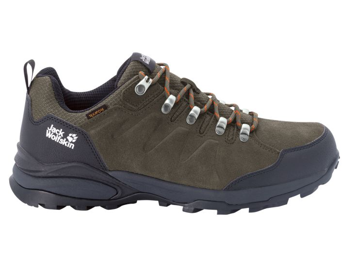 Jack Wolfskin Refugio Texapore Low Khaki heren wandelschoenen