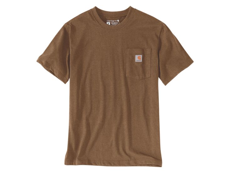 Carhartt TK3296 Oiled Walnut Heather heren T-shirt