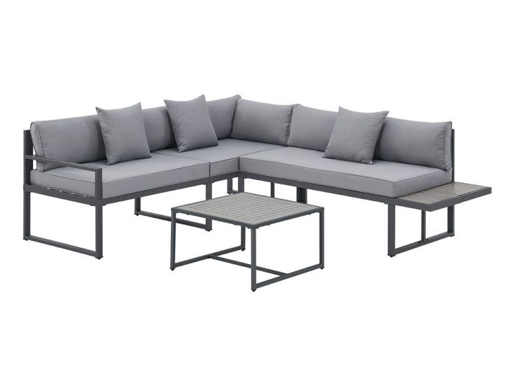 Juskys St. Tropez 4-persoons Loungeset - Anthracite