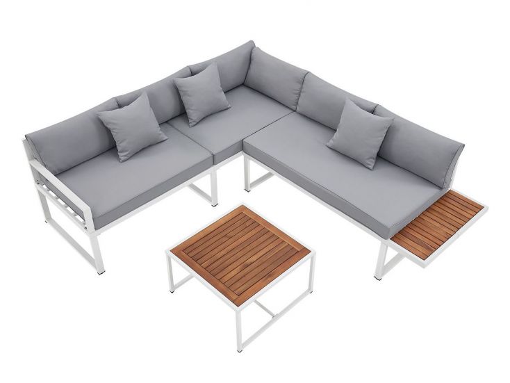 Juskys St. Tropez 4-persoons Loungeset - Grey