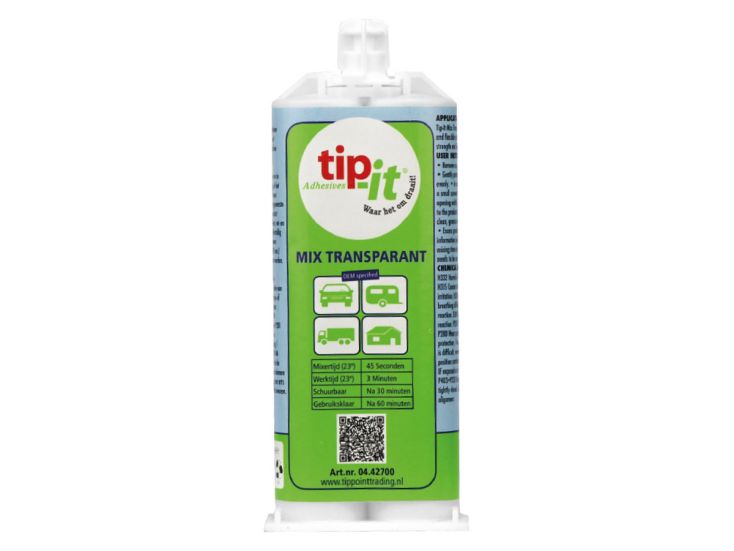 Tip-it Mix Transparant twee componentenlijm