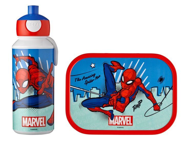 Mepal Campus Pop-Up drinkfles met lunchbox - Spiderman