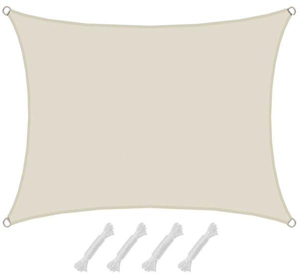 AMANKA 1,5x2m beige Polyester waterdicht schaduwdoek