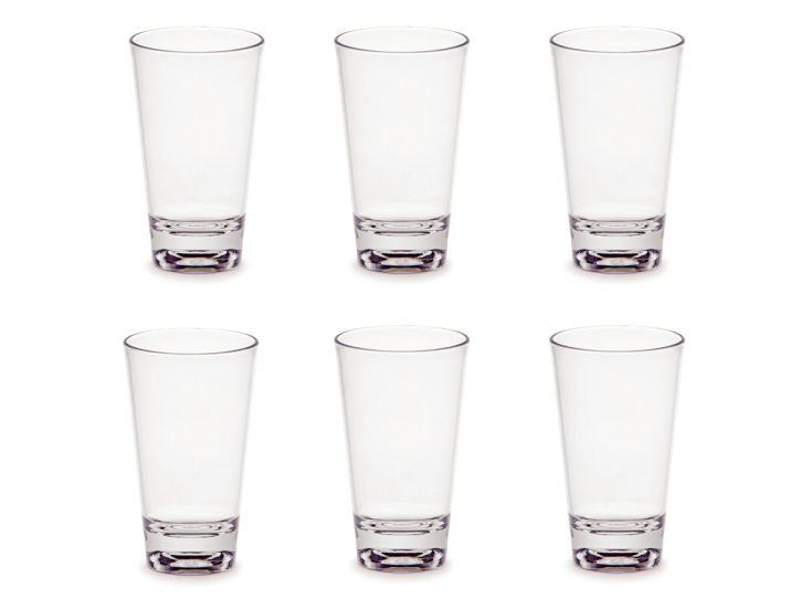 By Caryl 440 ml kunststof drinkglazen - 6 stuks