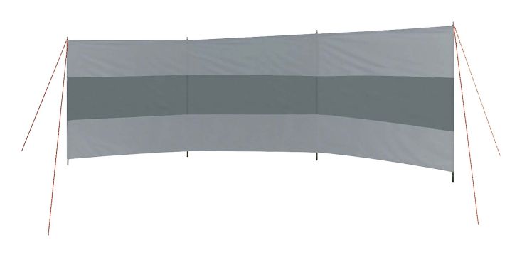 Bo-Camp Caira Plus 3-vaks windscherm
