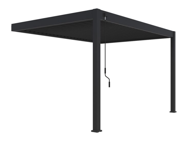 Novum ORION Wall 300 x 400 cm terrasoverkapping - Black