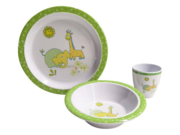 Gimex Kids Line Wildlife 3-delig serviesset