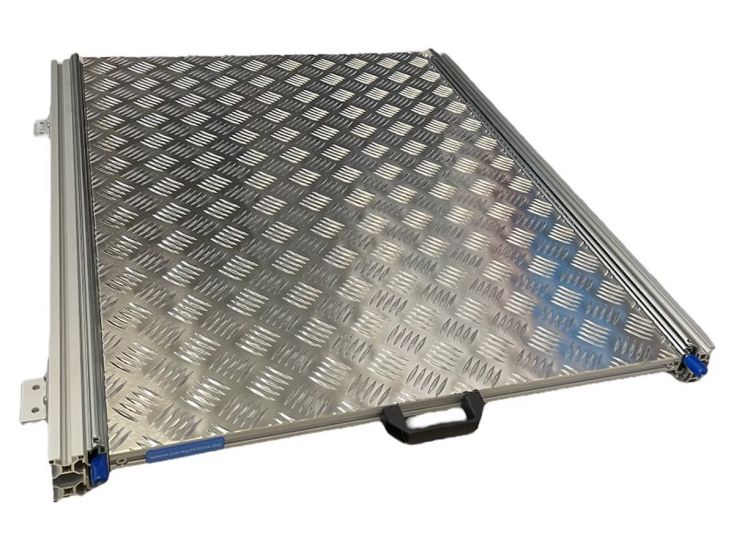 Alumium camper schuifframe met bovenplaat - 80x60 cm