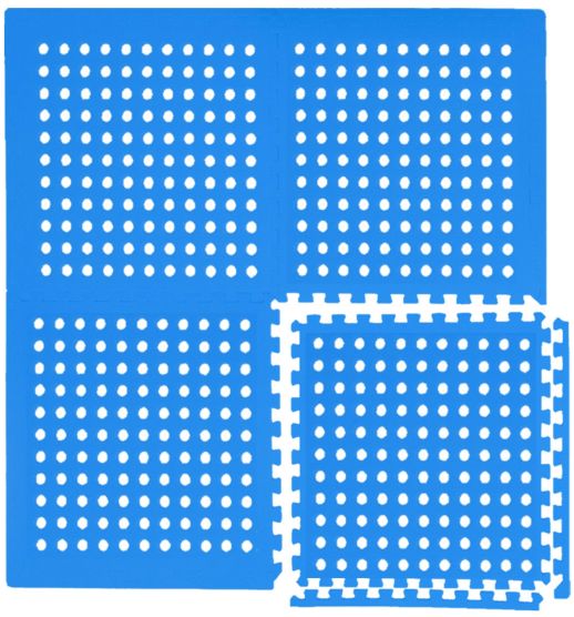 Eyepower 62x62cm set van 44 zwembad vloertegels - Blue