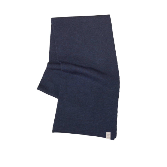 Ivanhoe Uni Navy gebreide sjaal