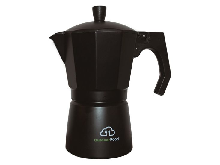 Outdoor Food 6 Cups Percolator - zwart
