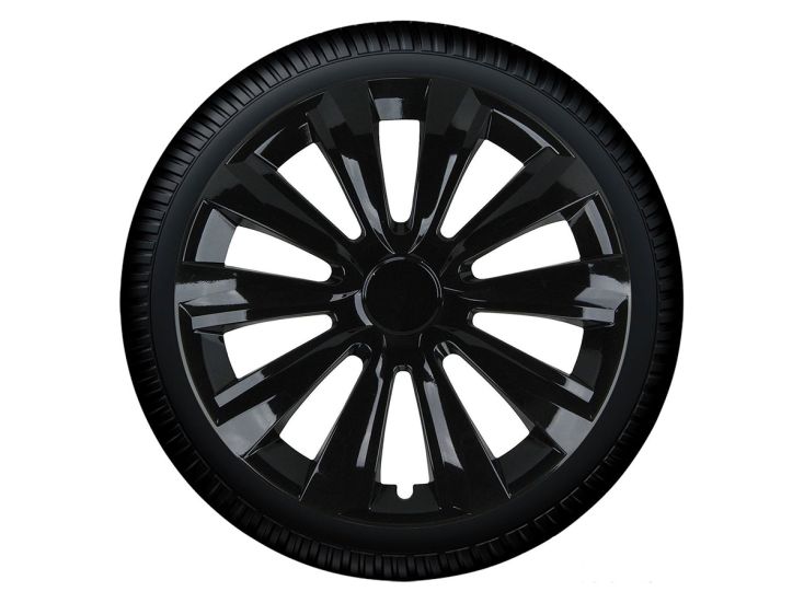 TCP delta black eco 15 inch wieldoppen - set van 4