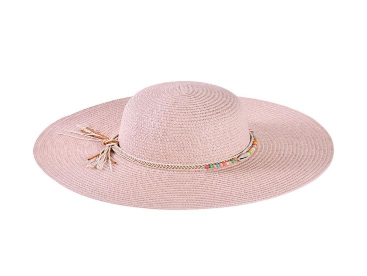 Decopatent Zonnehoed Dames - Ibiza Style Licht Roze