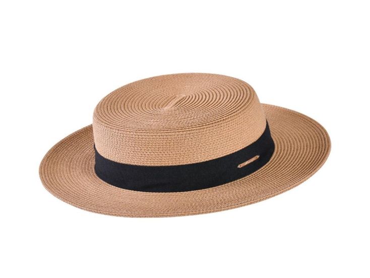 Decopatent Zonnehoed Dames - Rond UV Ø58 cm Bruin/Zwart