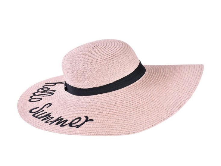 Decopatent Zomerhoed Dames - Licht Roze UV Strohoed