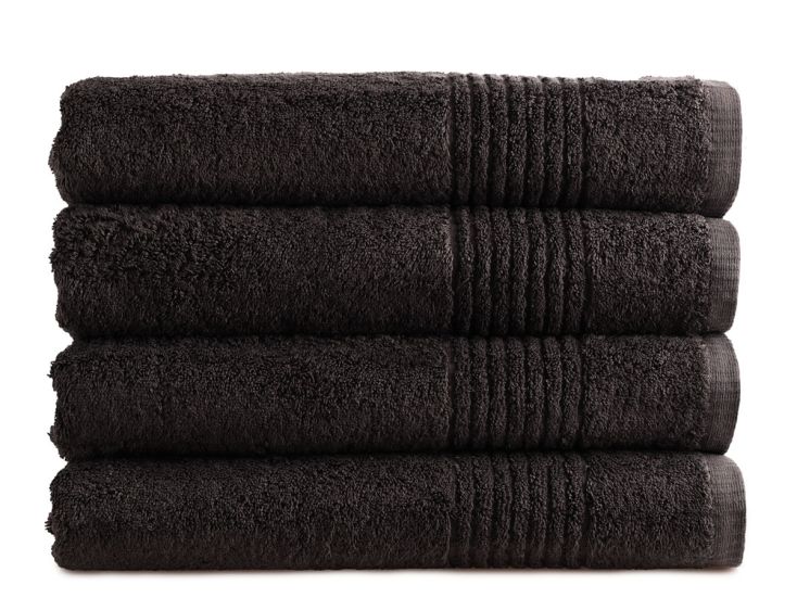PHLOX Supreme 70 x 140 cm set van 4 handdoeken - zwart