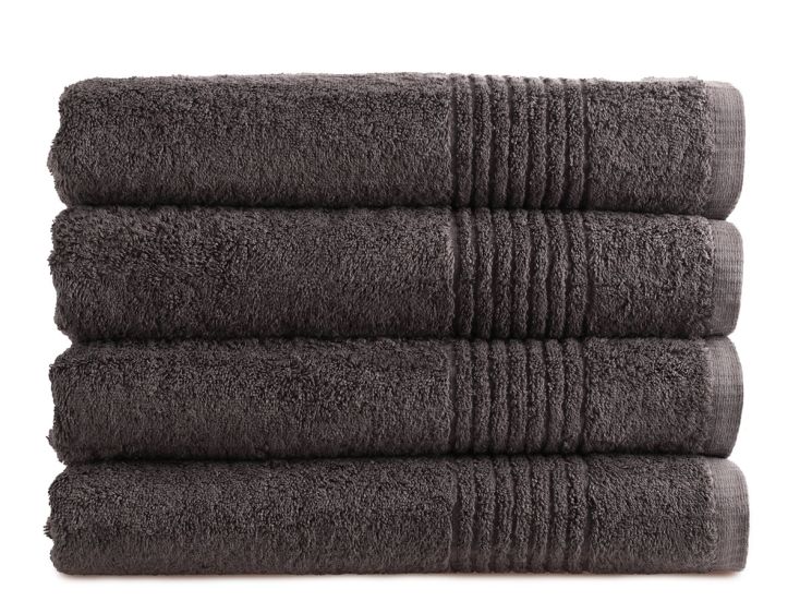 PHLOX Supreme 70 x 140 cm set van 4 handdoeken - antraciet