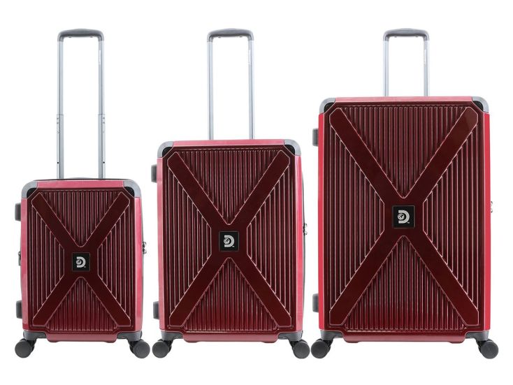 Discovery Crossroad 55/66/76.5 cm Reiskofferset - Red