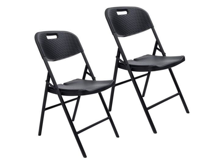 Skandika Masi set van 2 klapstoelen - Black