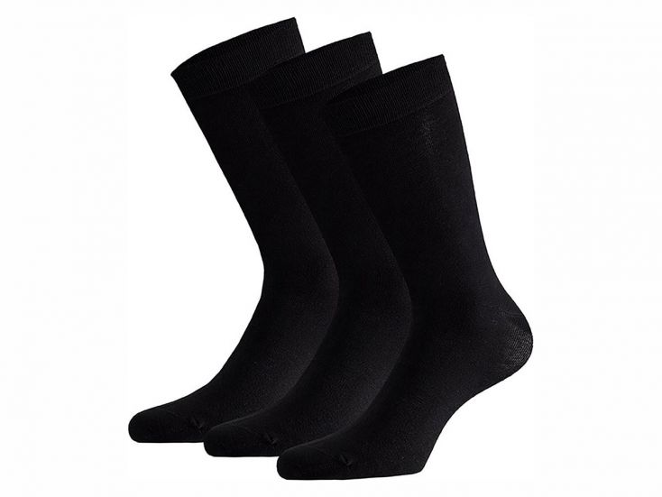 Apollo Basic Bamboo Black 3-pack sokken