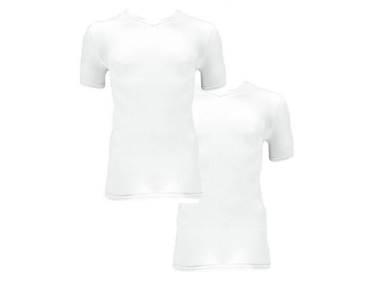 Apollo Bamboo Basic V-Neck White heren T-shirt