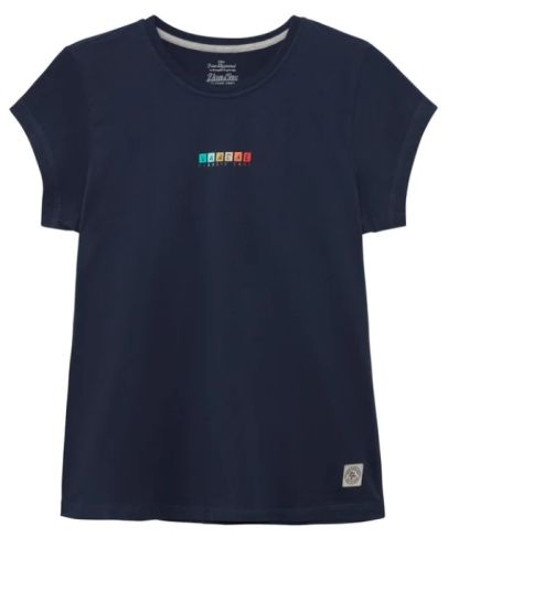 Van One Retro Stripes Navy dames T-shirt