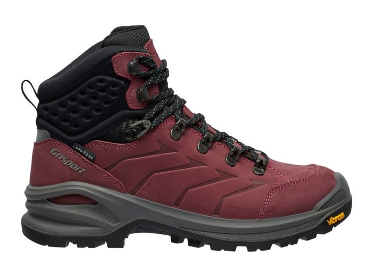 Grisport Terrain Mid Burgundy dames wandelschoenen