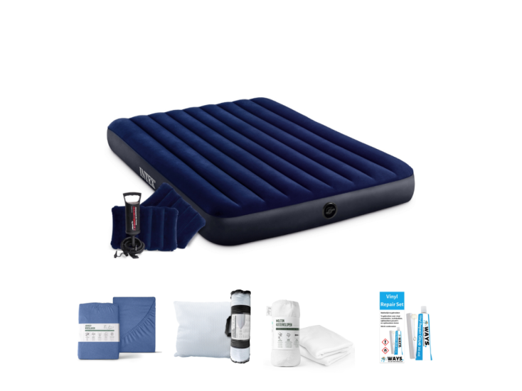 Intex Classic Downy 203 x 152 cm Luchtbedset - 5-delig