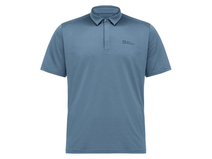 Jack Wolfskin Delgami Elemental Blue heren polo