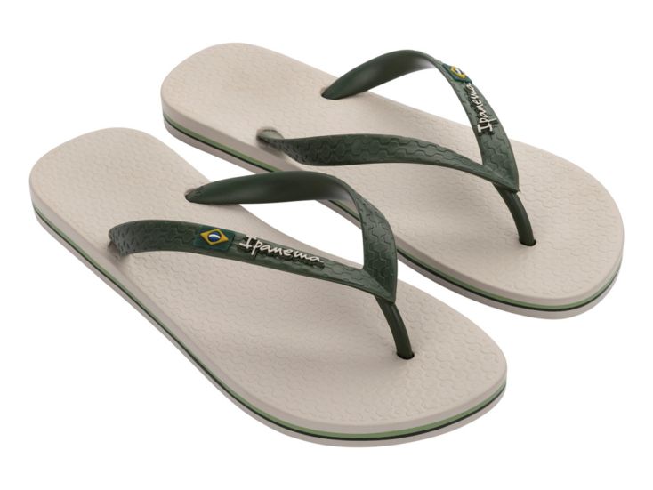 Ipanema Classic Brasil heren slippers - Beige/Green