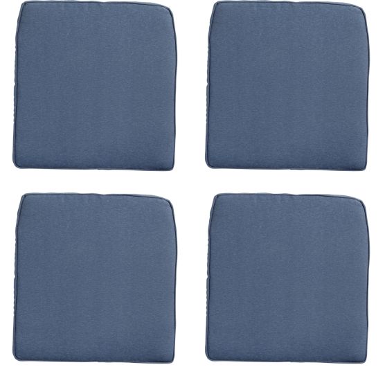 Madison Panama safier blue Zitkussen - Set van 4