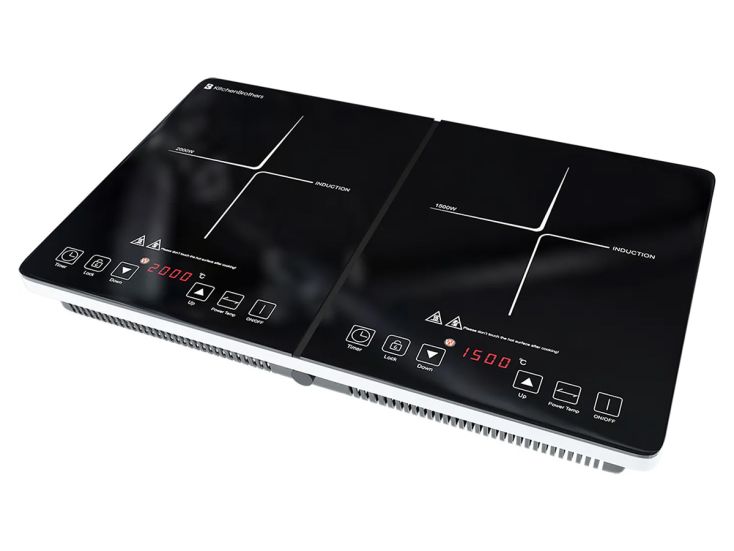KitchenBrothers 2 pits inductie kookplaat - RVS