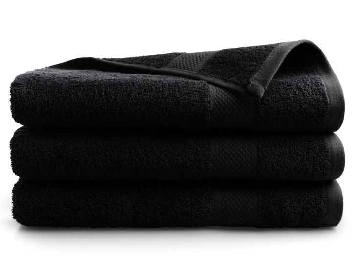 DoubleDry Hotel 70 x 140 cm set van 3 handdoeken - zwart
