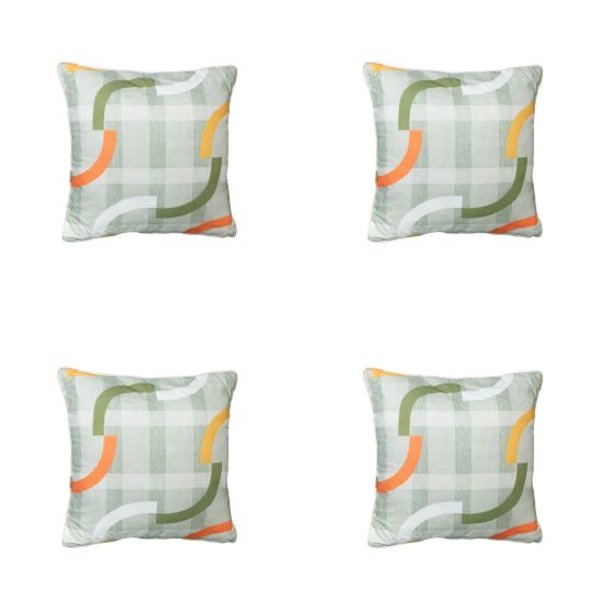 Madison Tess orange Sierkussen - Set van 4
