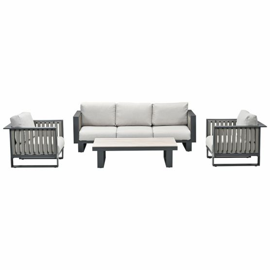 Garden Impressions Gabon taupe - 4-delig - loungeset