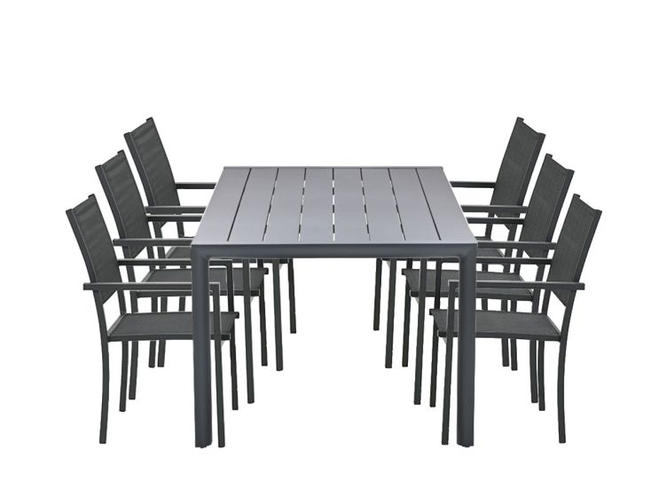 Garden Impressions Moon Adana 7-delige tuinset - Dark Grey