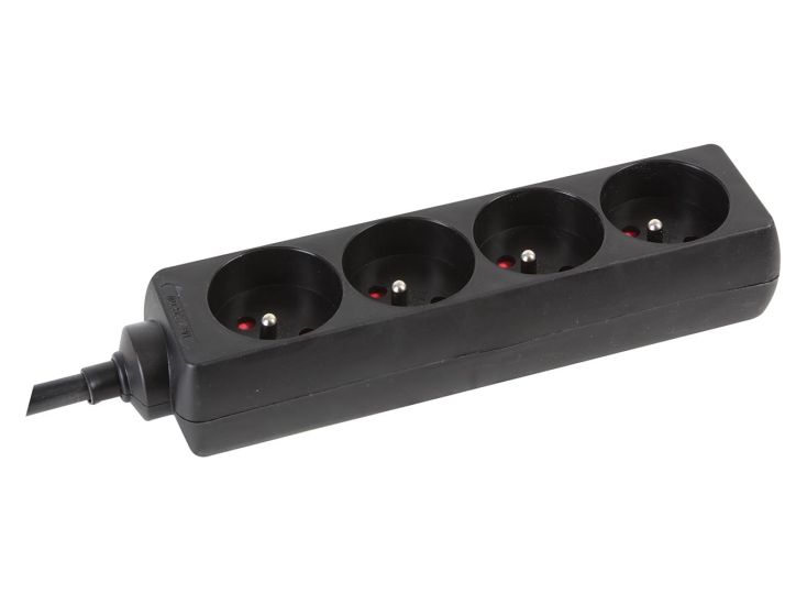 HQ-Power EB4STB25HQ 4-weg stekkerdoos met krimpkous - 1,5 meter