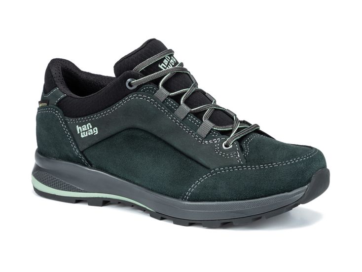 Hanwag Banks Low GTX Petrol/Mint dames wandelschoenen