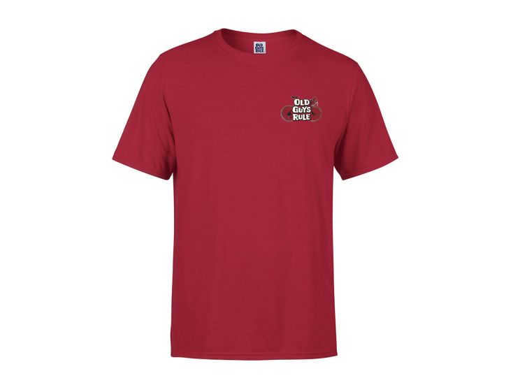 Old Guys Rule Cranky heren t-shirt - Red