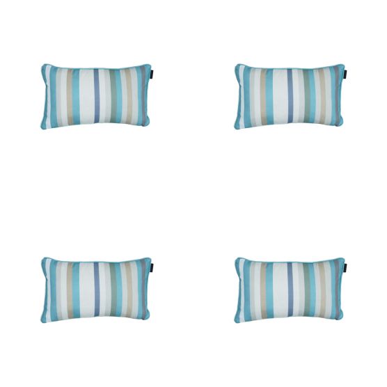 Madison Righe azure Sierkussen - Set van 4