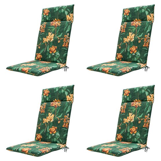 Madison Lua green Tuinstoelkussen - Set van 4