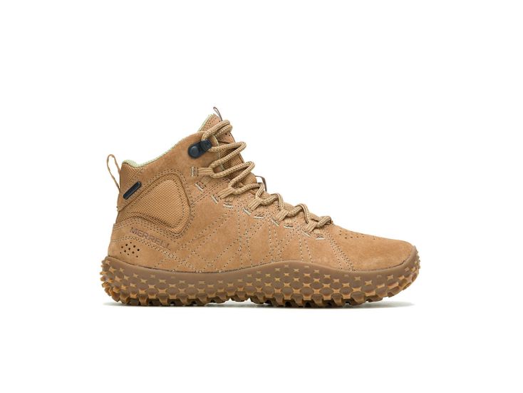 Merrell Wrapt Mid Barefoot dames wandelschoenen - Tobacco