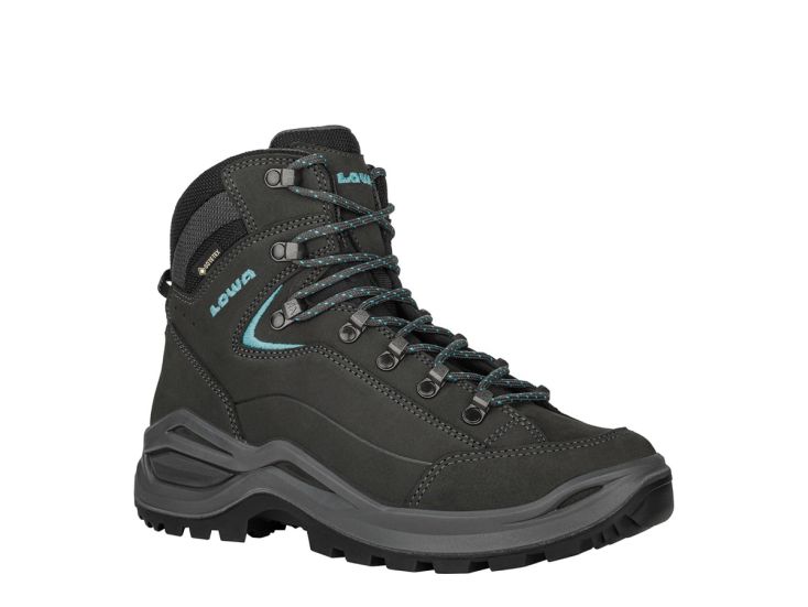 Lowa Renegate Evo GTX Mid S dames wandelschoenen - Asphalt Turqoise