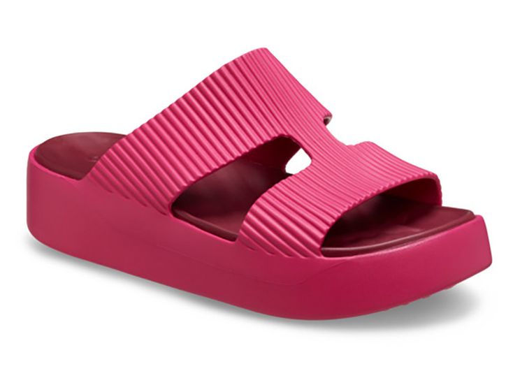 Crocs Getaway Groove Platform H-Strap dames sandalen - Dragon Fruit