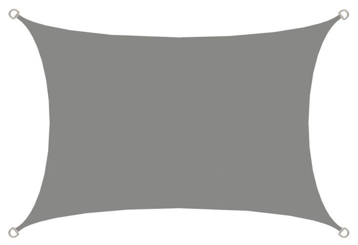 AMANKA 2 x 3 waterafstotende polyester schaduwdoek - Grey