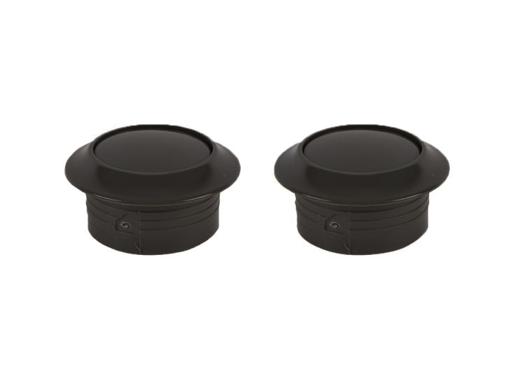 Push-lock knoppen - zwart