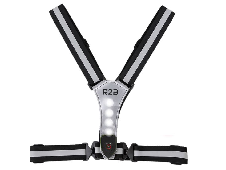 R2B oplaadbaar hardloopvest - Grey