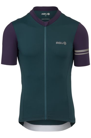 AGU Performance Colorblock heren fietsshirt - Deep Sea Green